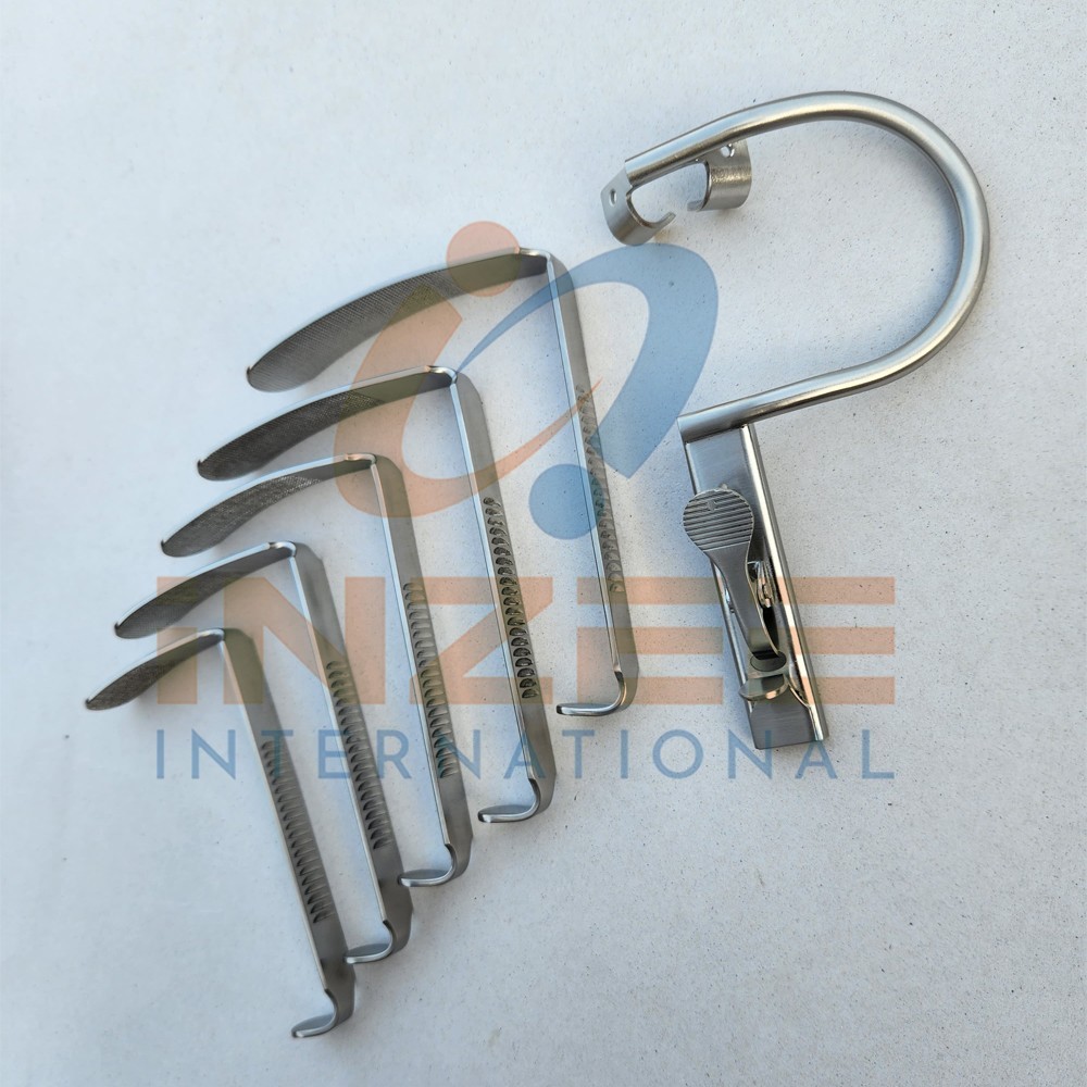Boyle Davis Mouth Gag With Tongue 5 Blades Dental ENT Gag Instruments By Inzee