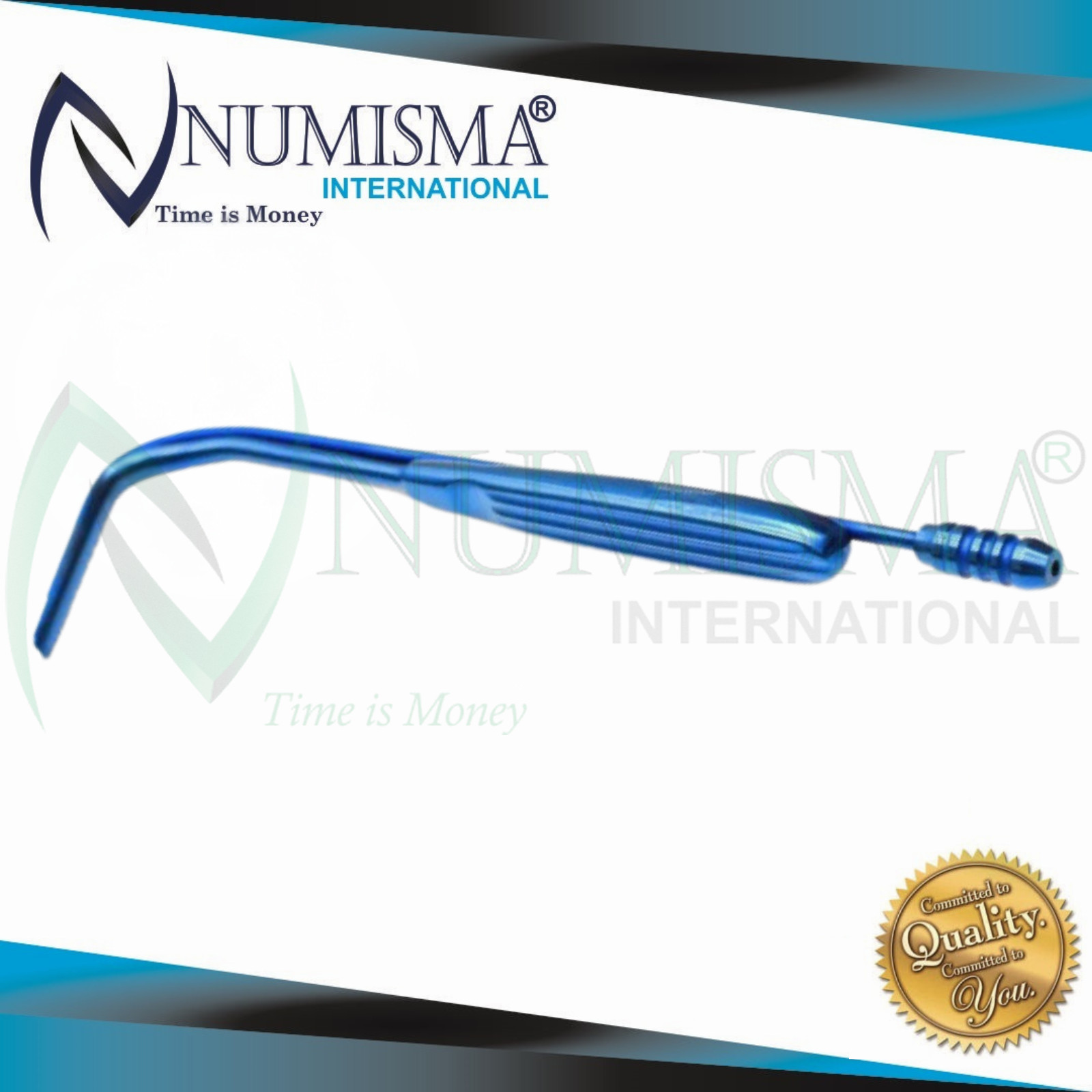 Aufricht Nasal Retractor with Suction | Rhinoplasty Surgical Instruments | 20cm