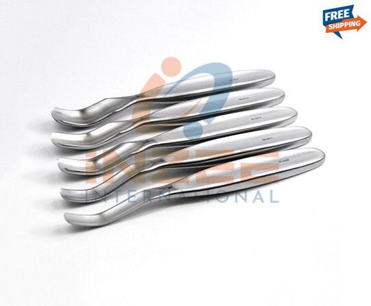 McGlamry Periosteal Elevator (9,11,13,15,17)mm 6-1/2” Set OF 5 Orthropedic