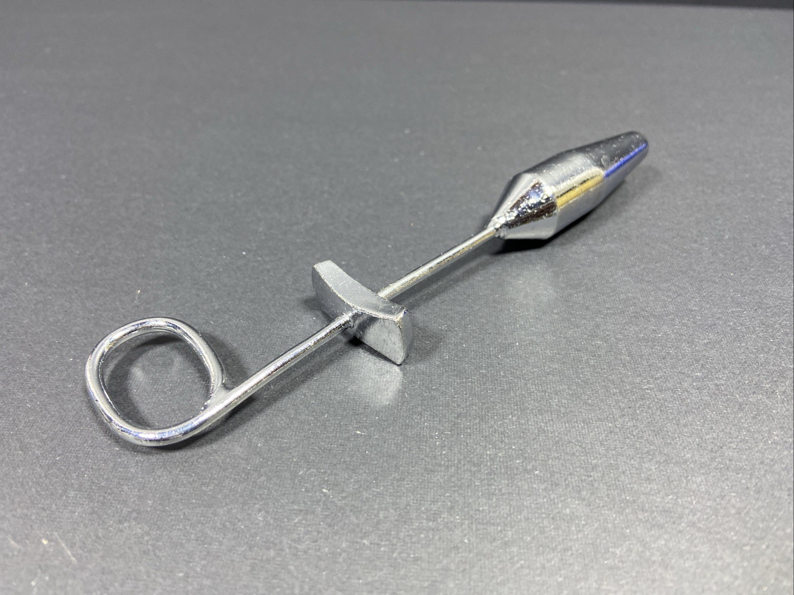 Surgical Instrument Rectal Plug, Stainless Steel, 6in Total Length