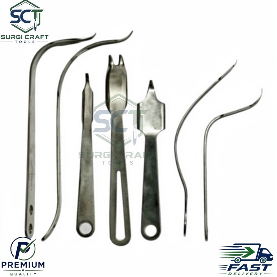 Retractors THA hip instruments Set Surgical instruments Set of 7 Pieces