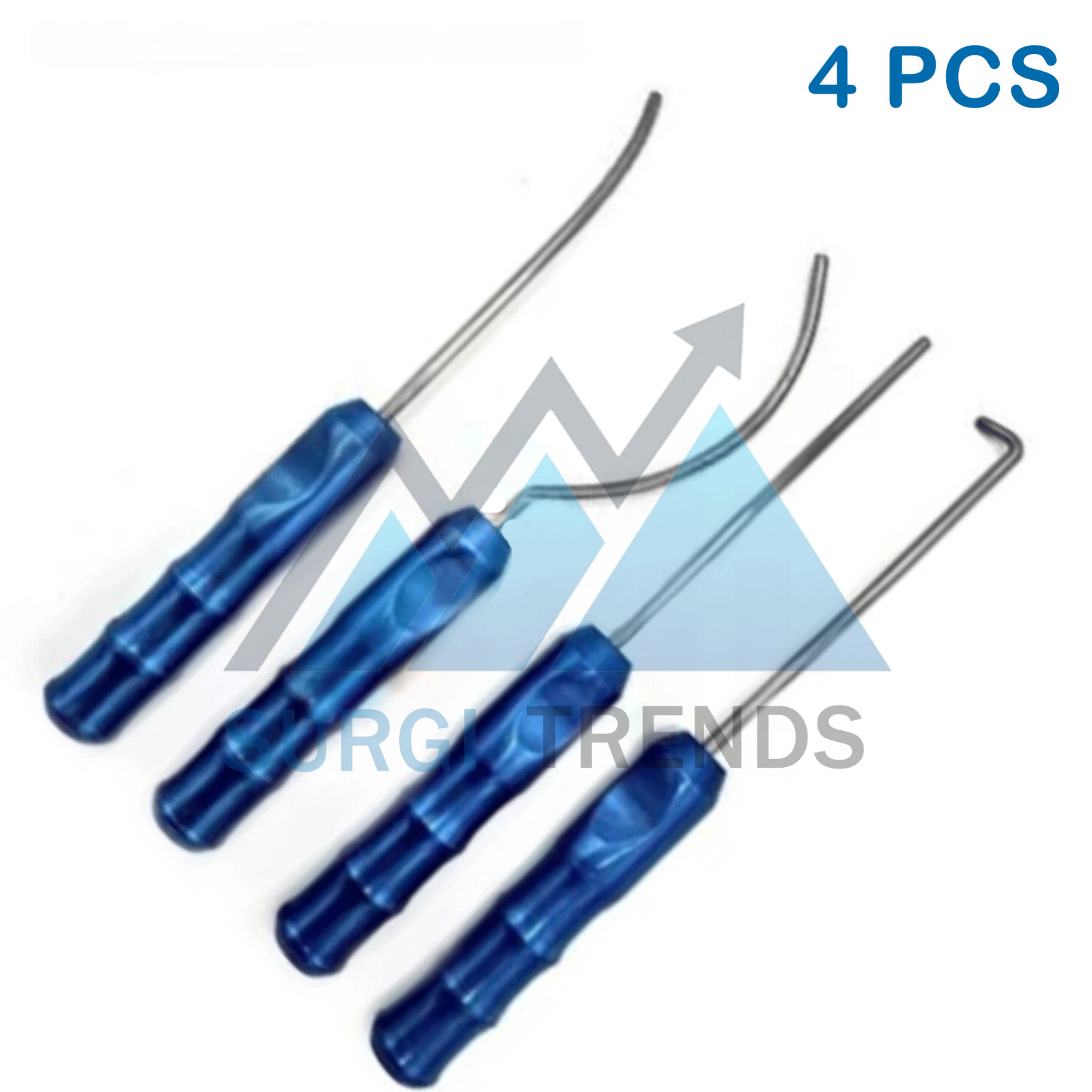 Viterbo’s Surgical Dissector Set 4Pcs Facelift Gliding Brow Lift Plastic Surgery