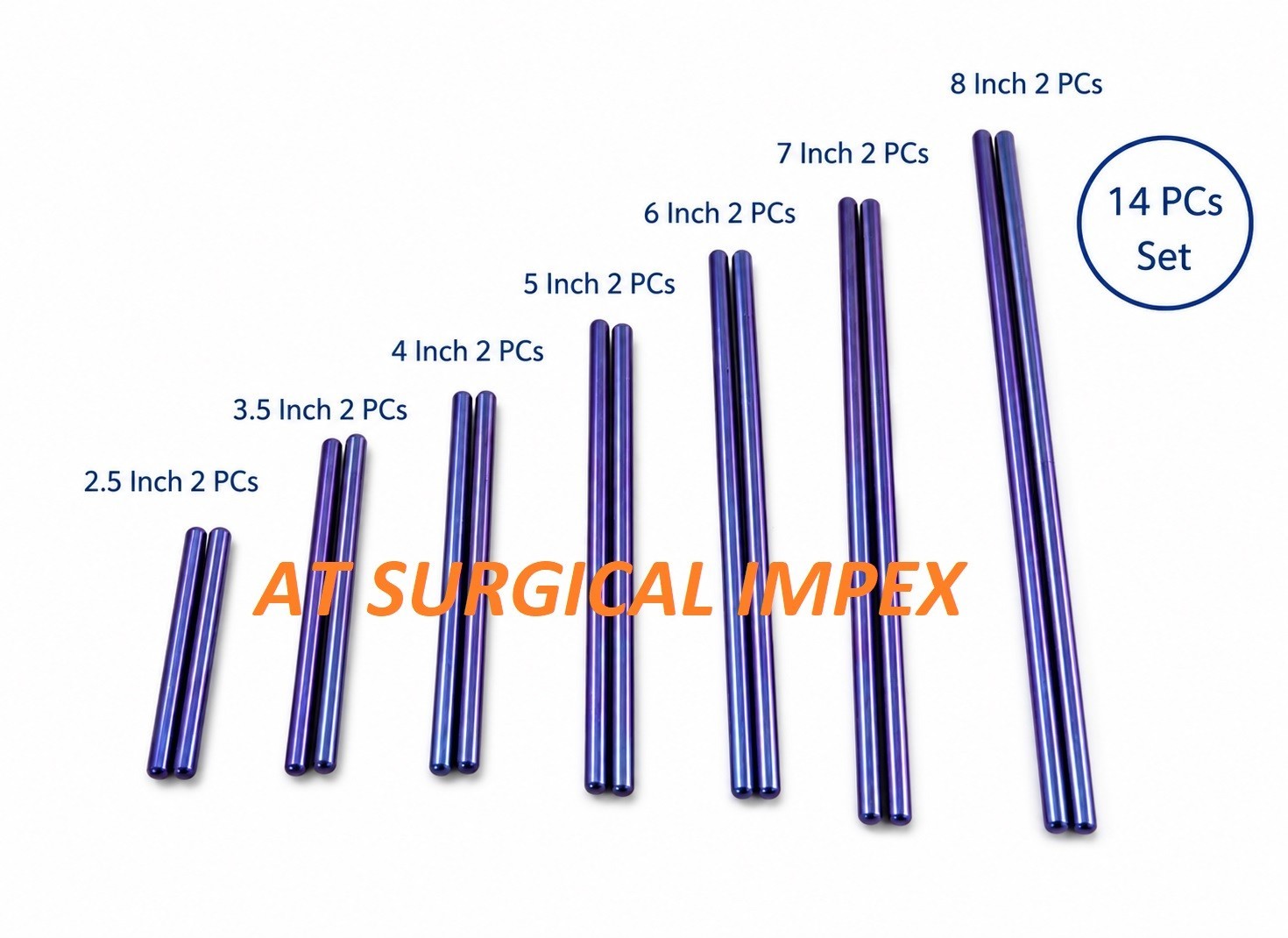 Rod 6.0mm Posterior Spine Pedicle Titanium 14 Pcs Instrument Set