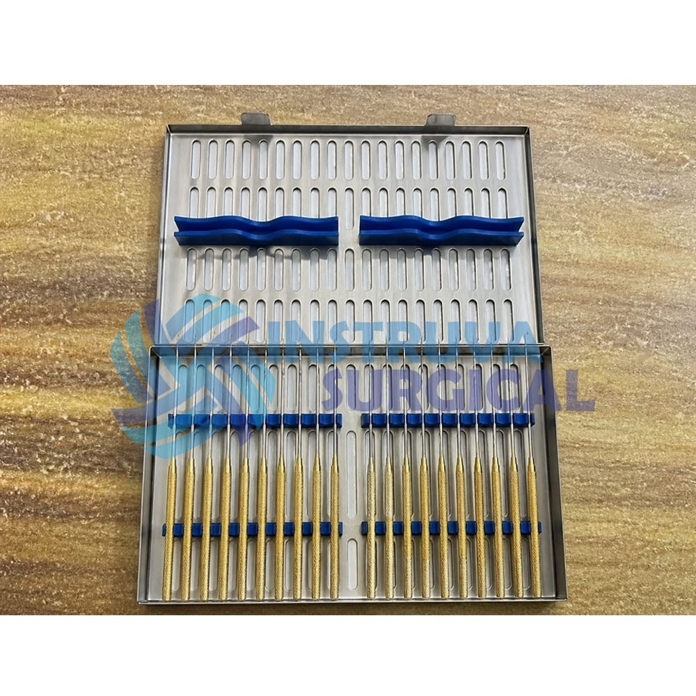 Aesculap Rhoton Micro Dissector Set 20Pcs Gold Neurosurgery Instruments