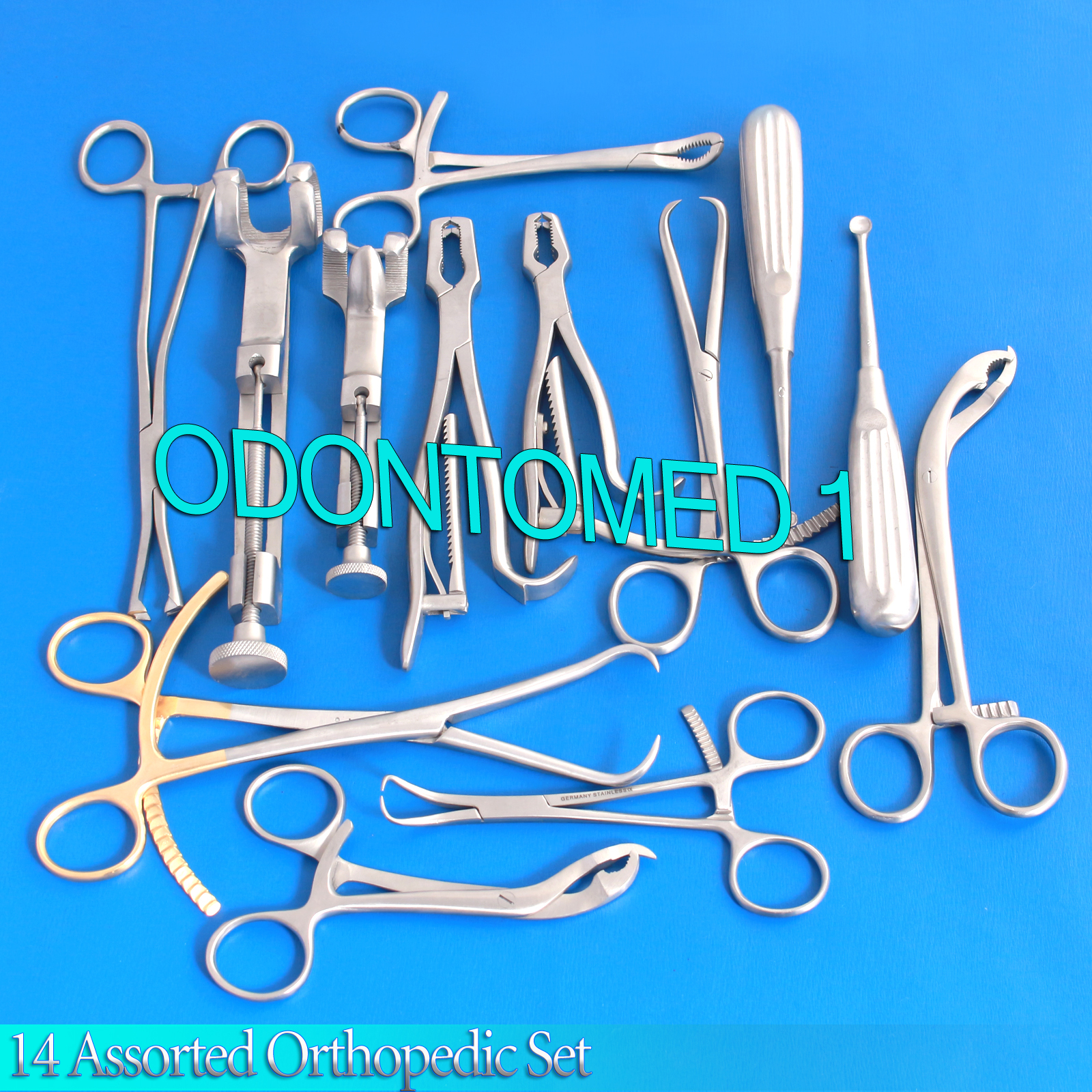 14 Assorted Orthopedic Surgical Instruments Custom Made Set,Sr-531