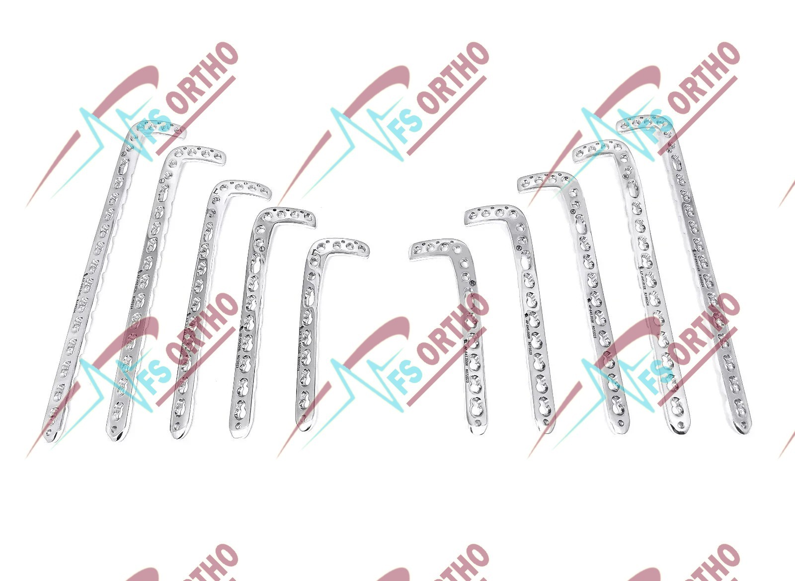 Dïstal Tibïa Locking 4,6,8,10 & 12 Hole Plates L& R & LCP Screw 102 Pcs SS316L