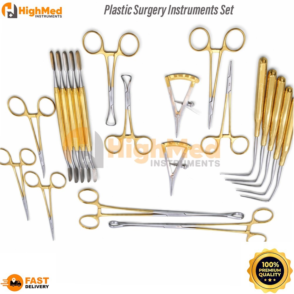 Plastic Surgery Instruments Set Of 21 Pcs