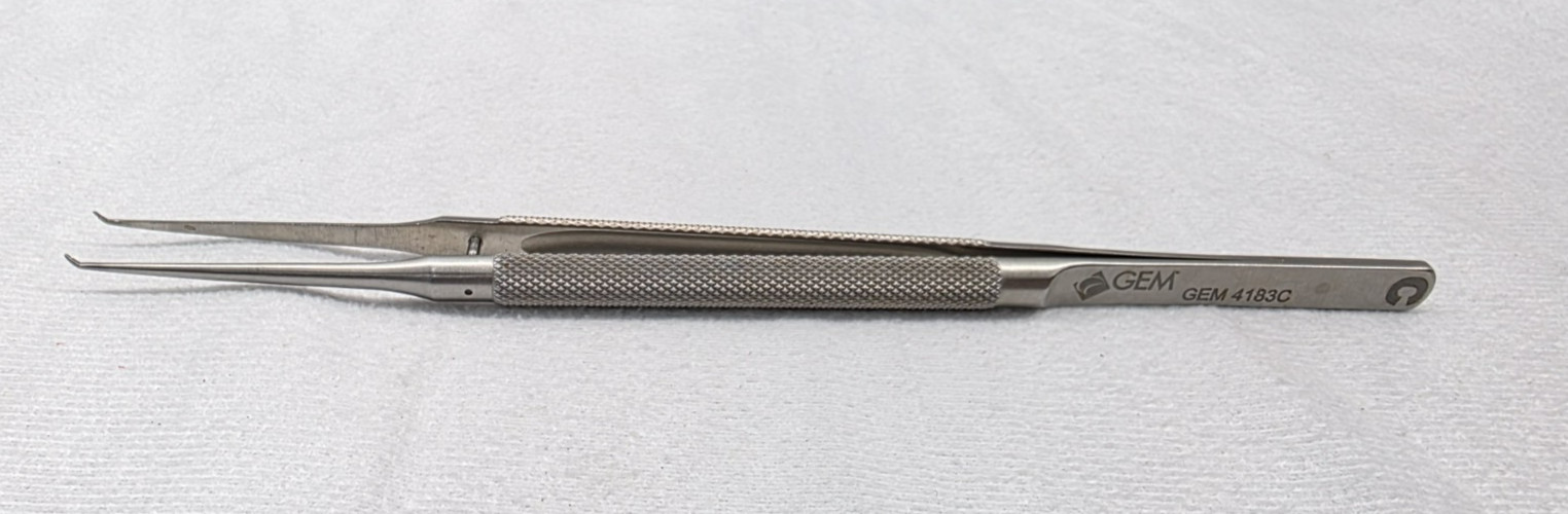 GEM 4183C Microvascular Coupler Forceps 7″ Angled Surgical Stainless