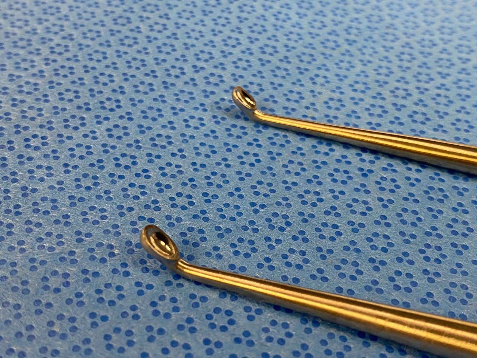 Lot of 2 Miltex 26-1728 & 26-1729 Spratt Bone Curettes Size 0 & 00