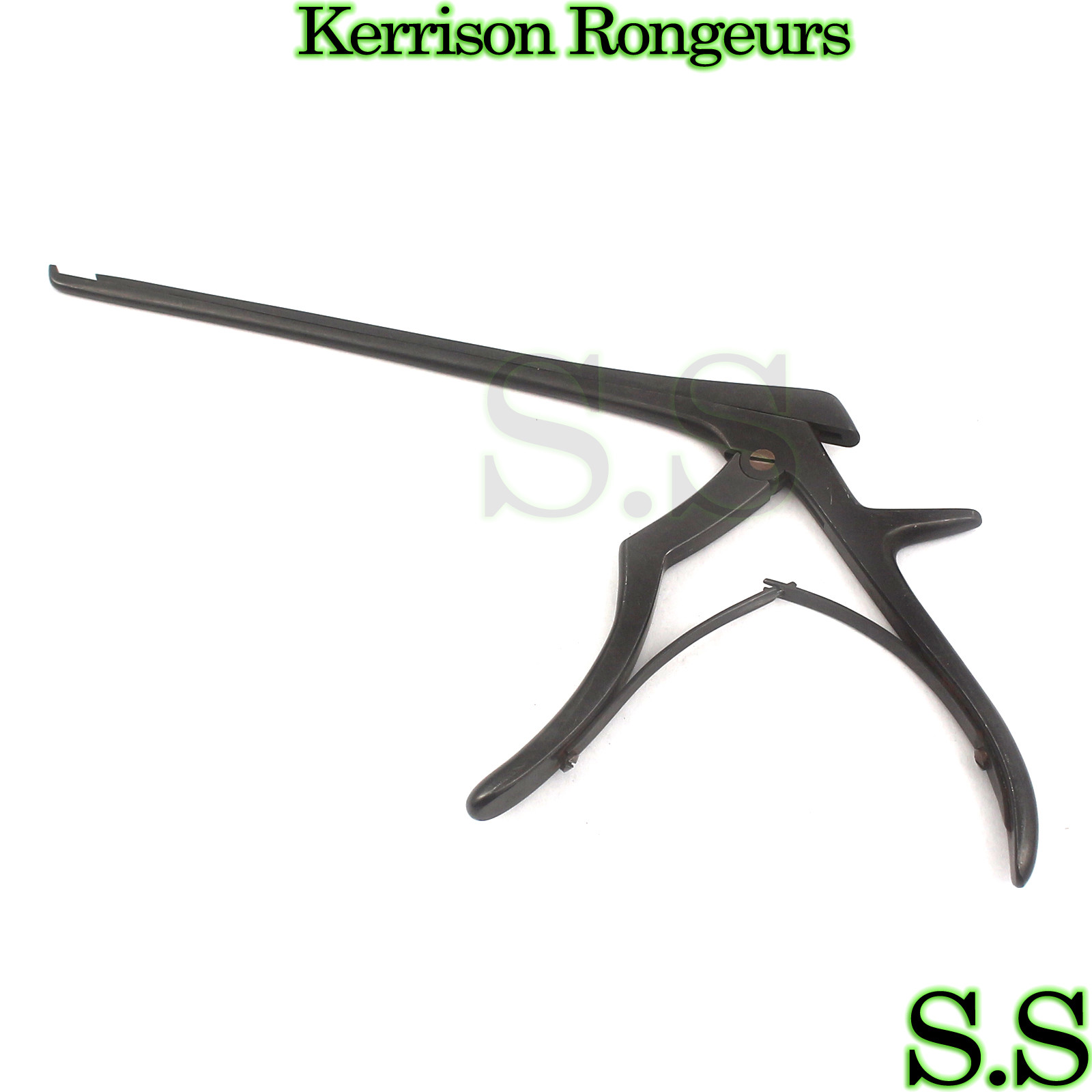 3mm Kerrison Rongeurs 8″ Upward With Black Coating Orthopedic Instruments