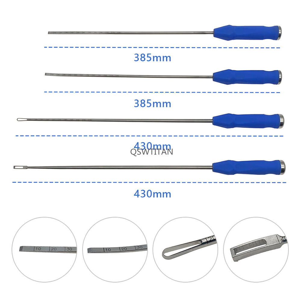 Spine Lumbar Vertebra Intervertebral Disc Reamer Scraper Curette Side Curved