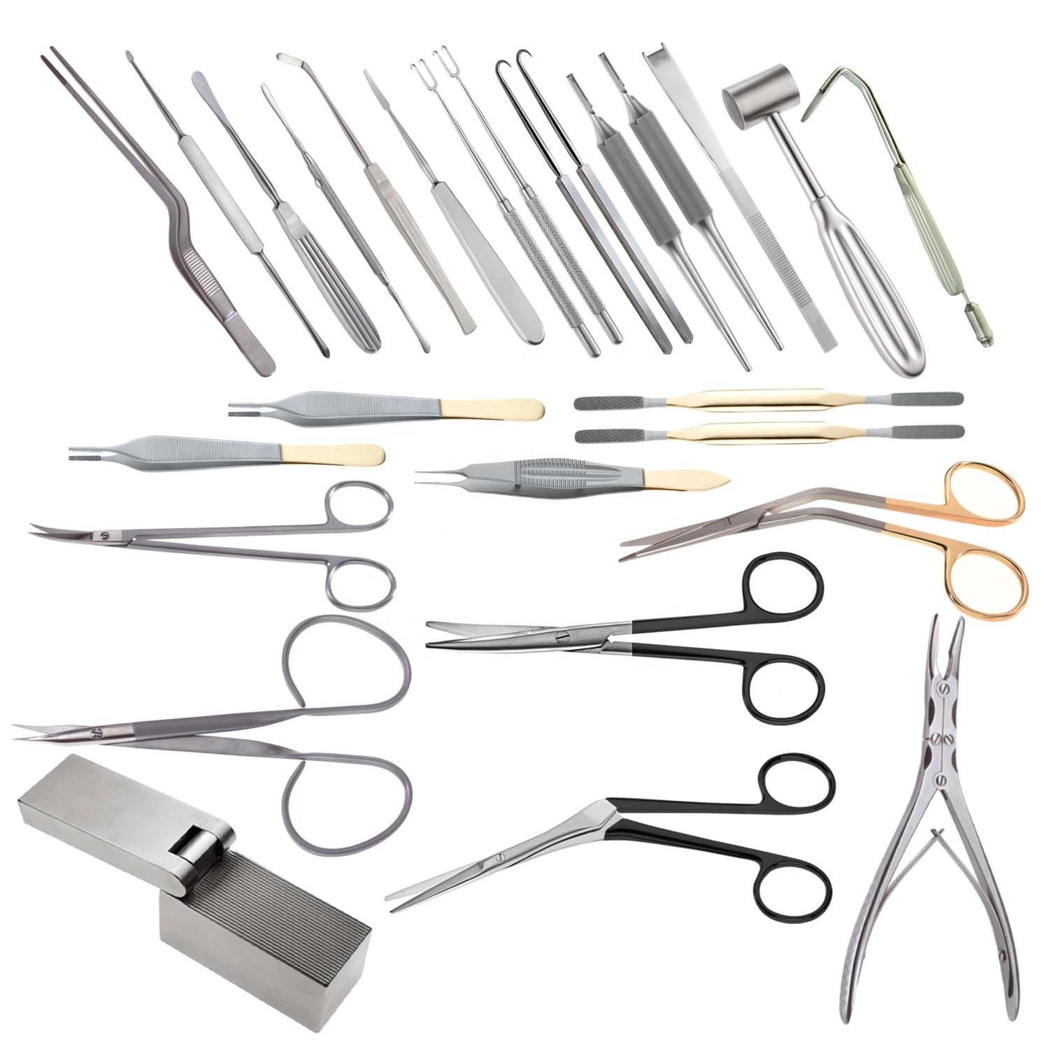 Nasal Instruments Set 27Pcs Rhinoplasty Basic Nasal Surgery General Nose ENT