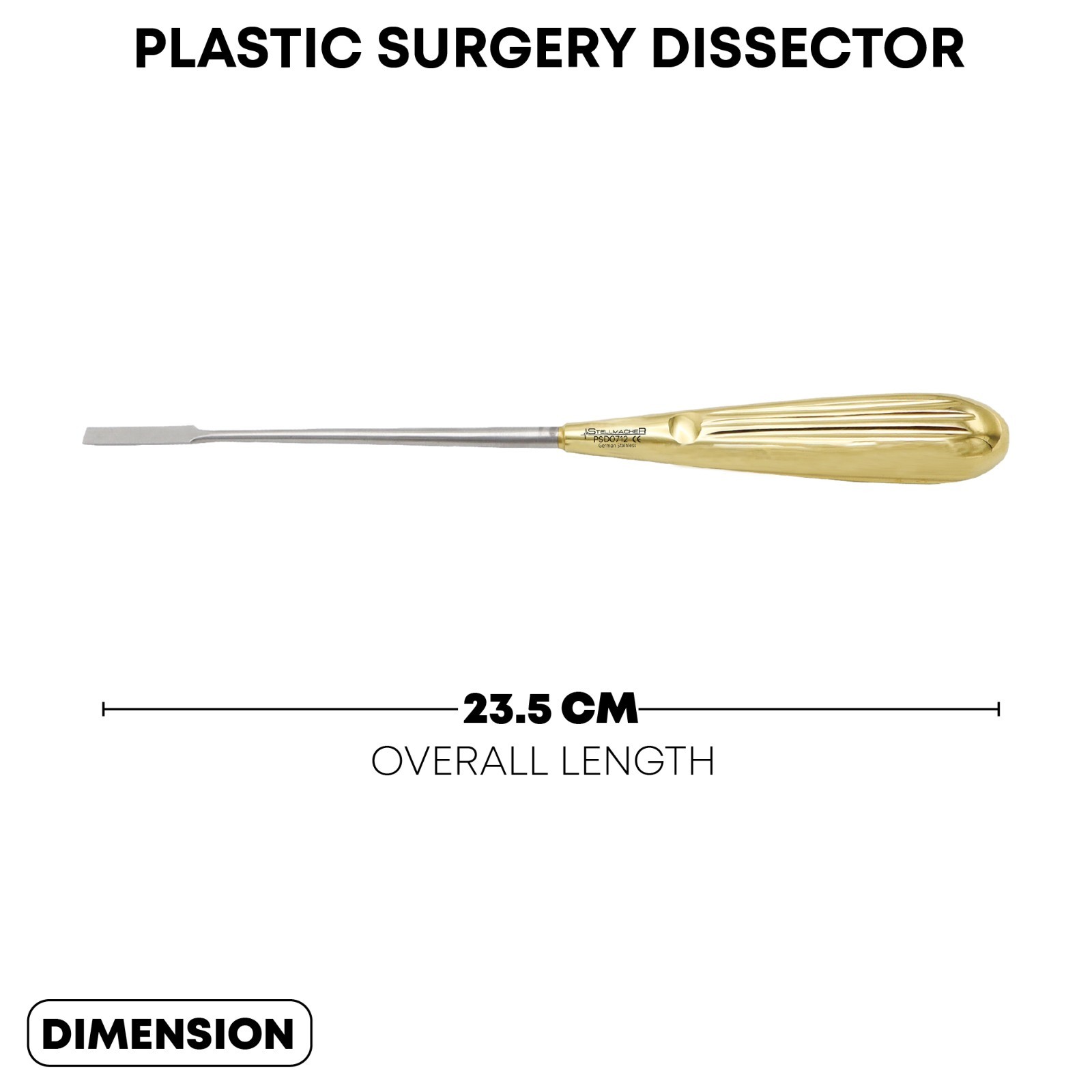 Flap Dissector Straight Breasts Dissectors 5mm Tip German Grade Surgical Tools