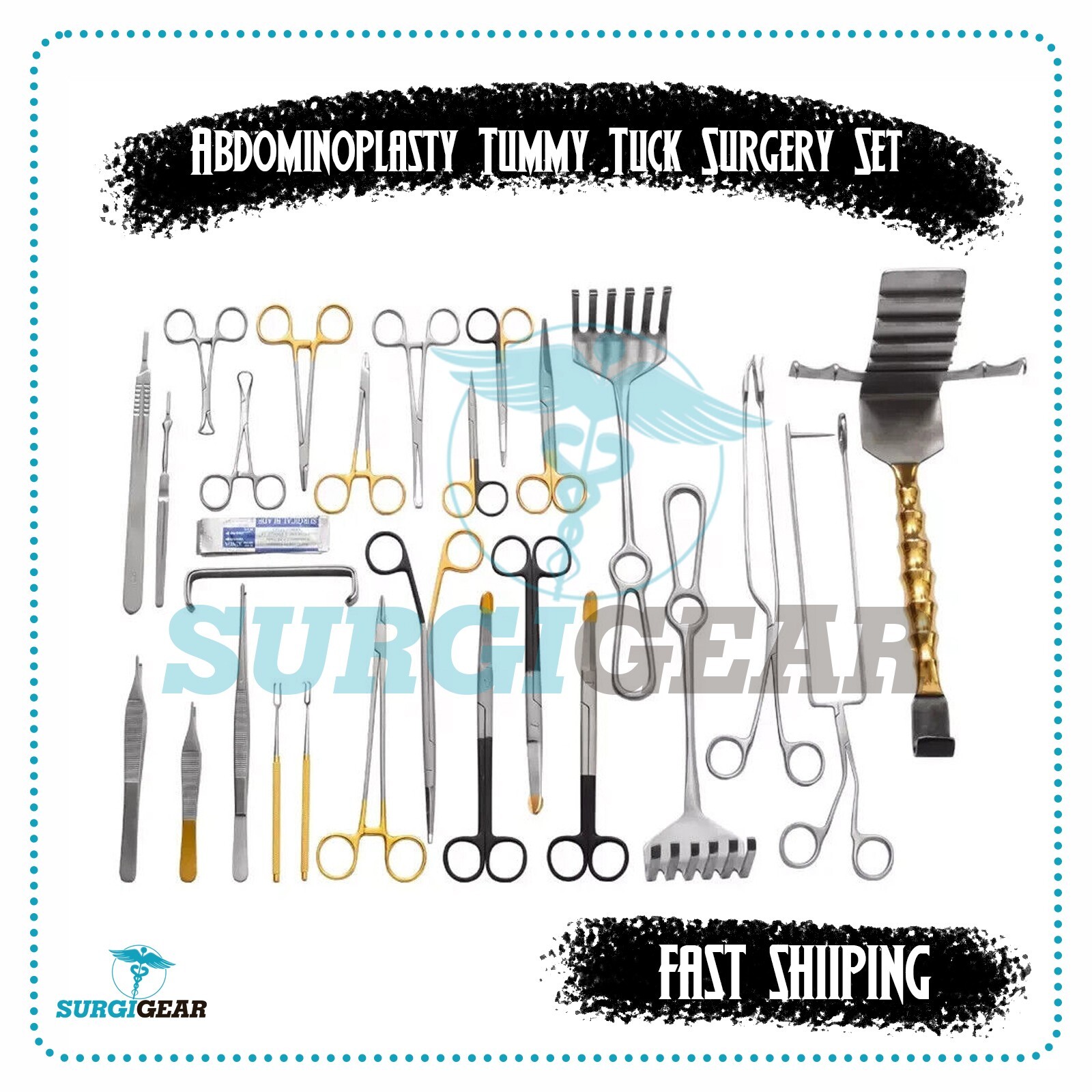 Abdominoplasty Tummy Tuck Surgery Set Plastic Surgery Instruments