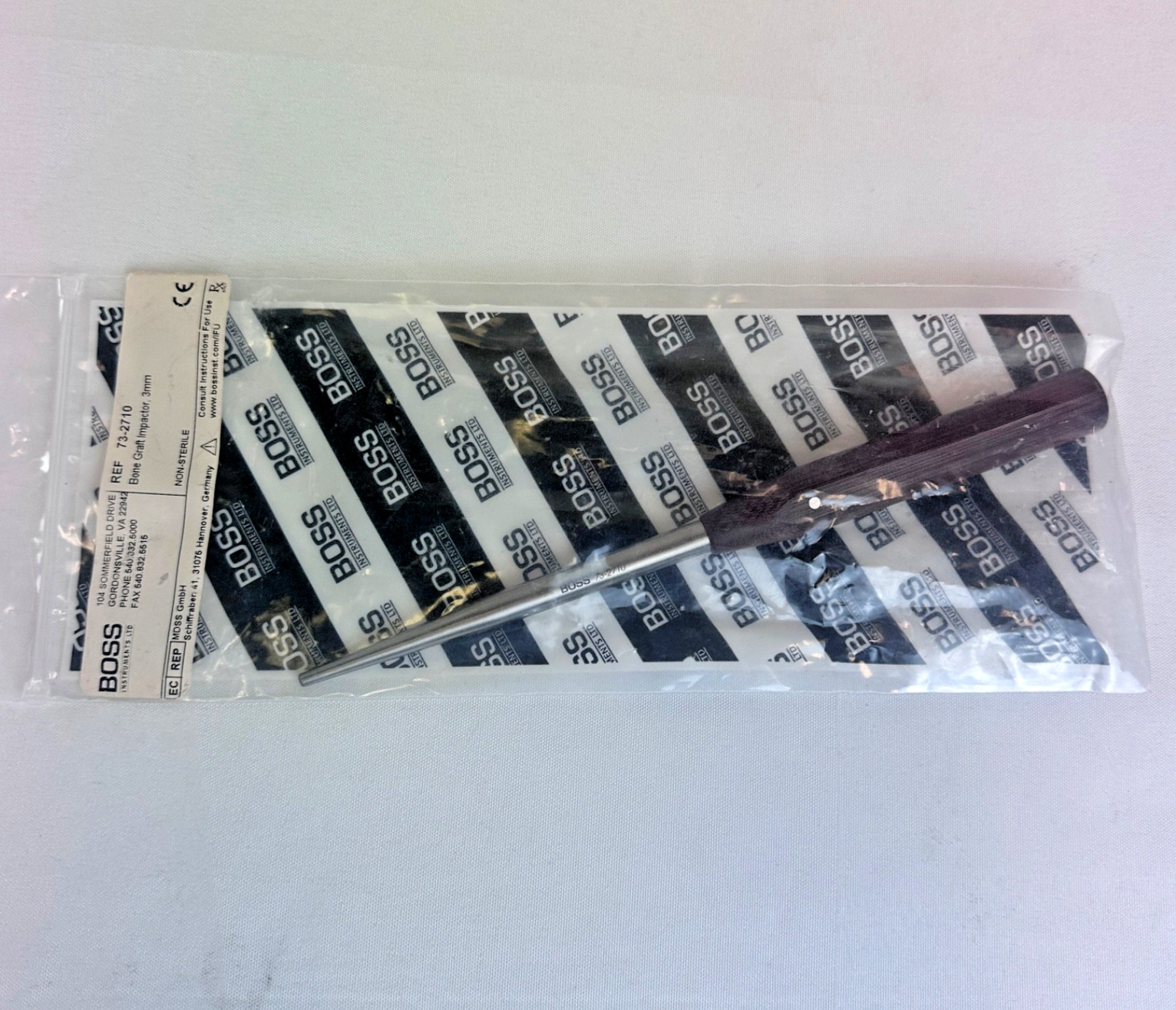 Boss Instruments 73-2710 Bone Graft Impactor 3mm