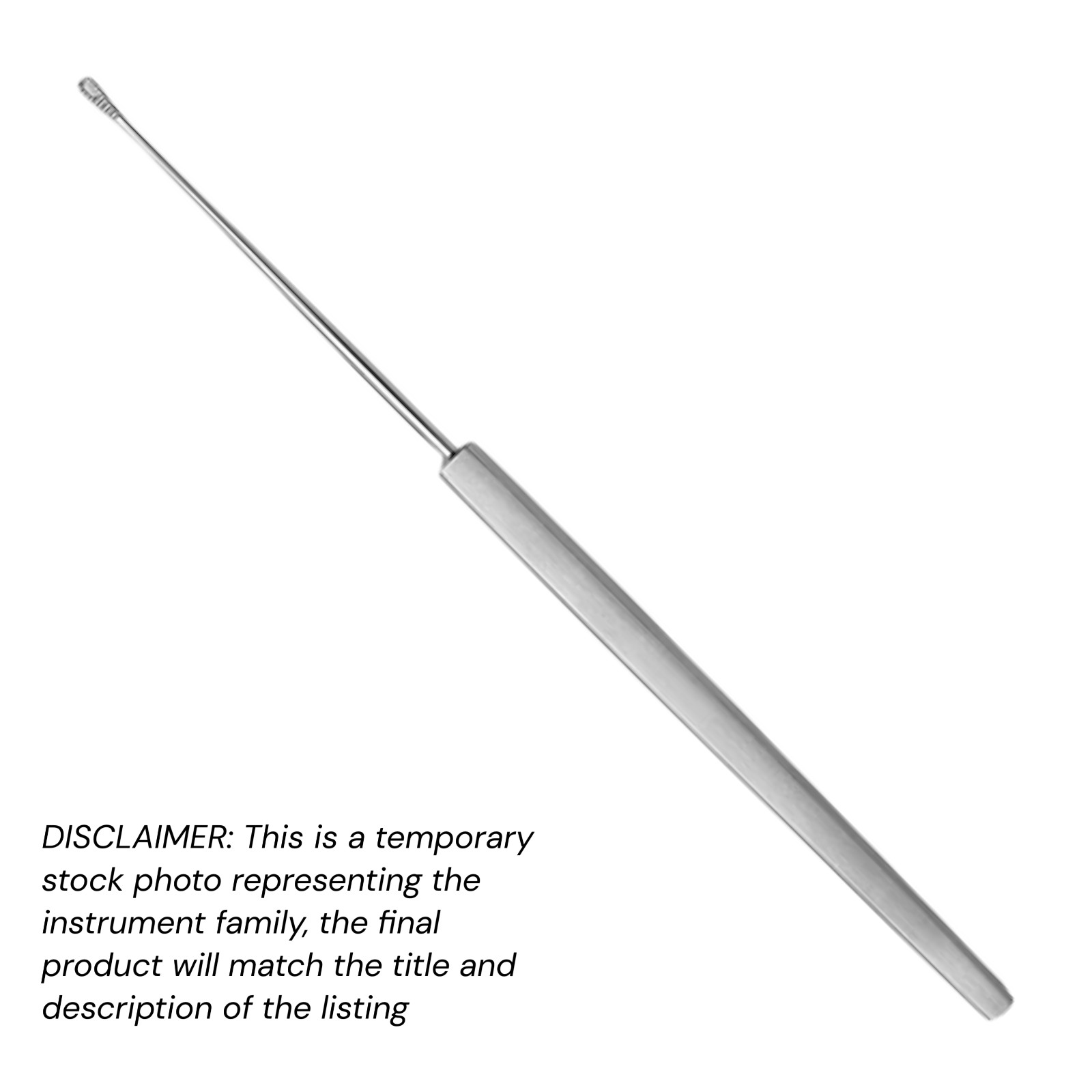 Shapleigh Ear Curette, 6″, Serrated Loop, Small (2.0 x 4.5 mm), Premium