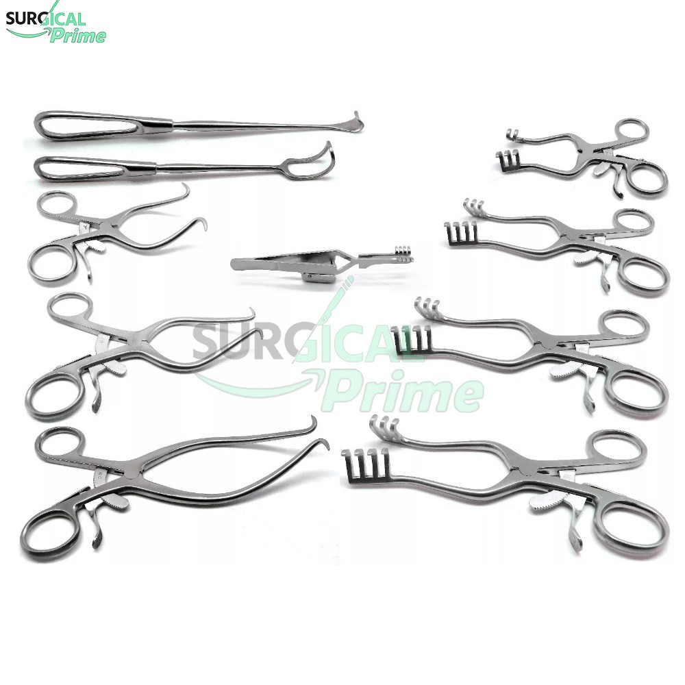 Surgical Veterinary Retractors Weitlaner Gelpi Premium Instruments Set of 10