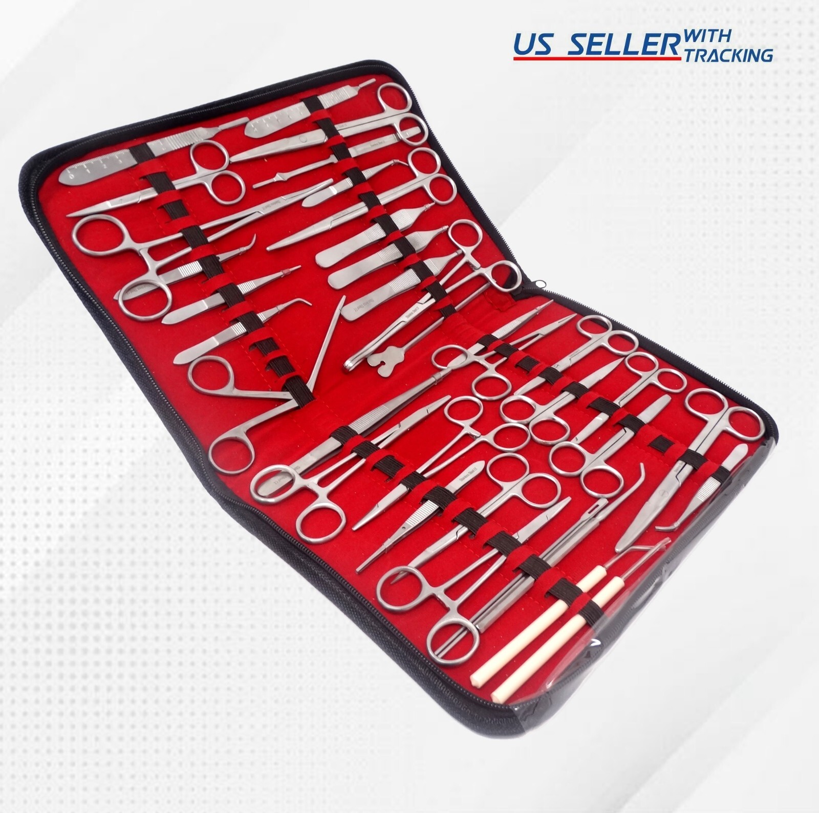 NEW PREMIUM 37 PC MINOR SURGERY SUTURE SET SURGICAL INSTRUMENTS KIT-ALL IN ONE