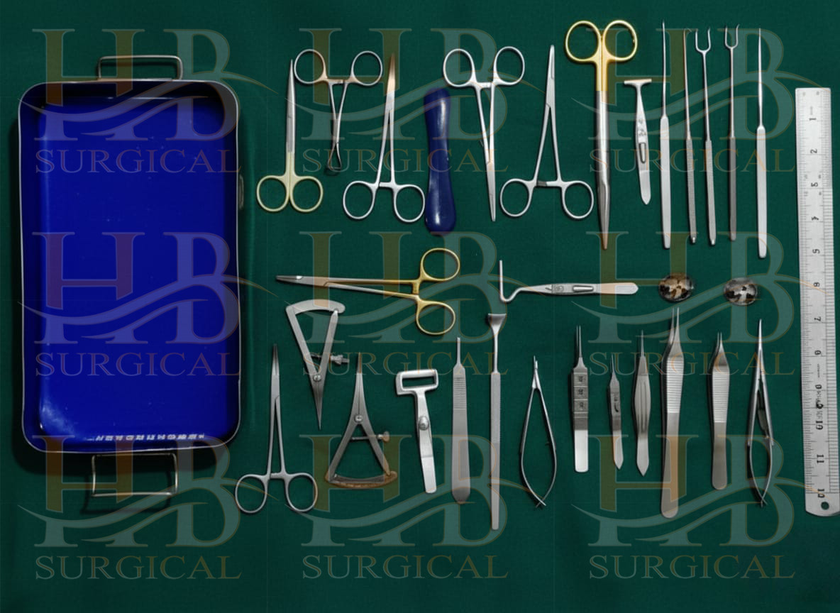 Blepharoplasty Instruments Set of 30Pcs Eye Surgery Set Plastic Surgery With Box
