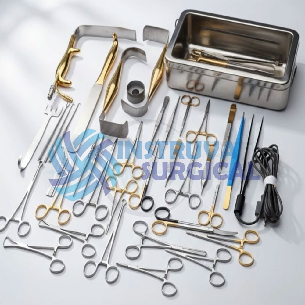 Tebbetts Breast Surgery Instruments Set of 38Pcs Tebbereast Augmentation Surgery
