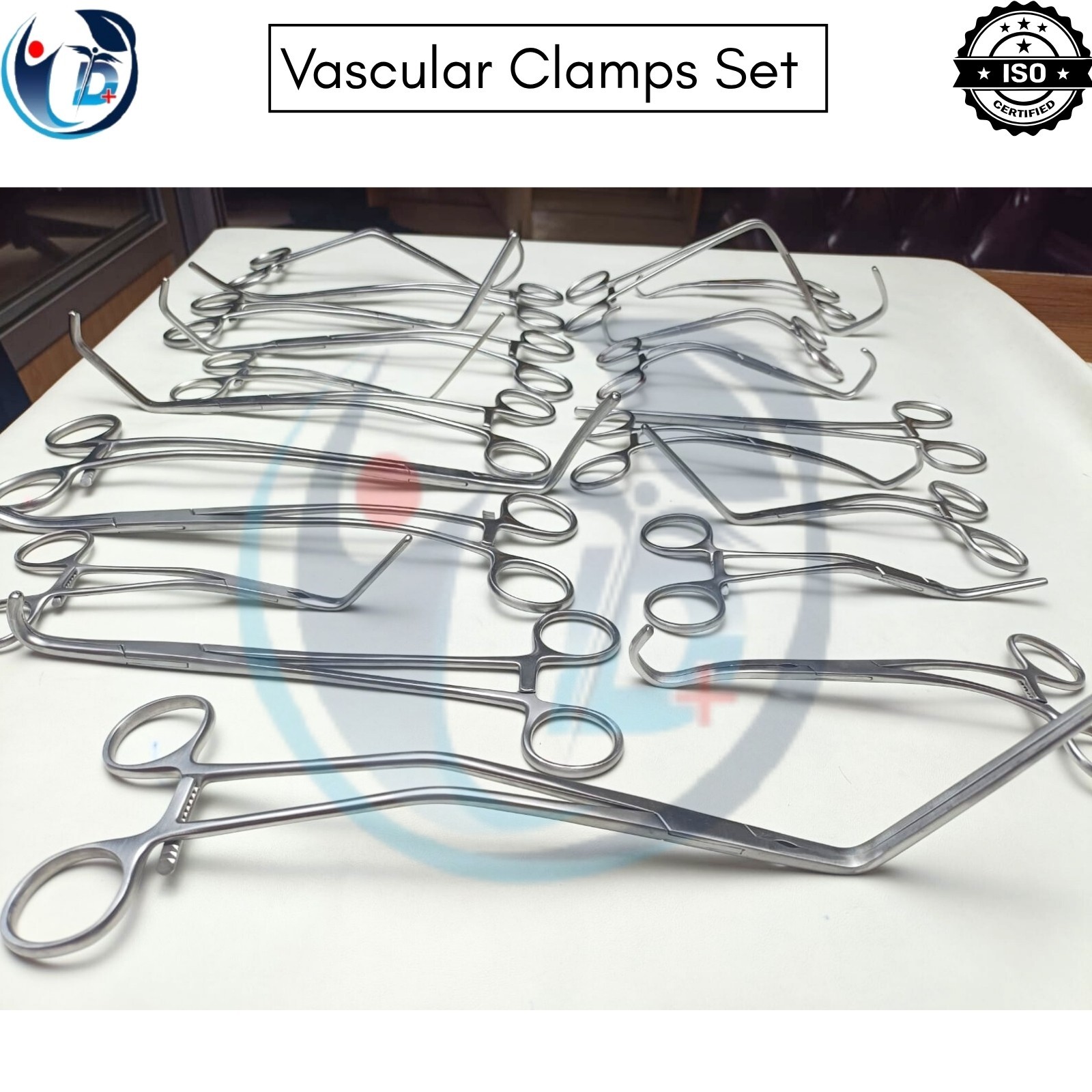 Vascular Clamps Surgery Instruments Debaky 20 Pcs Set Surgical Instruments CE
