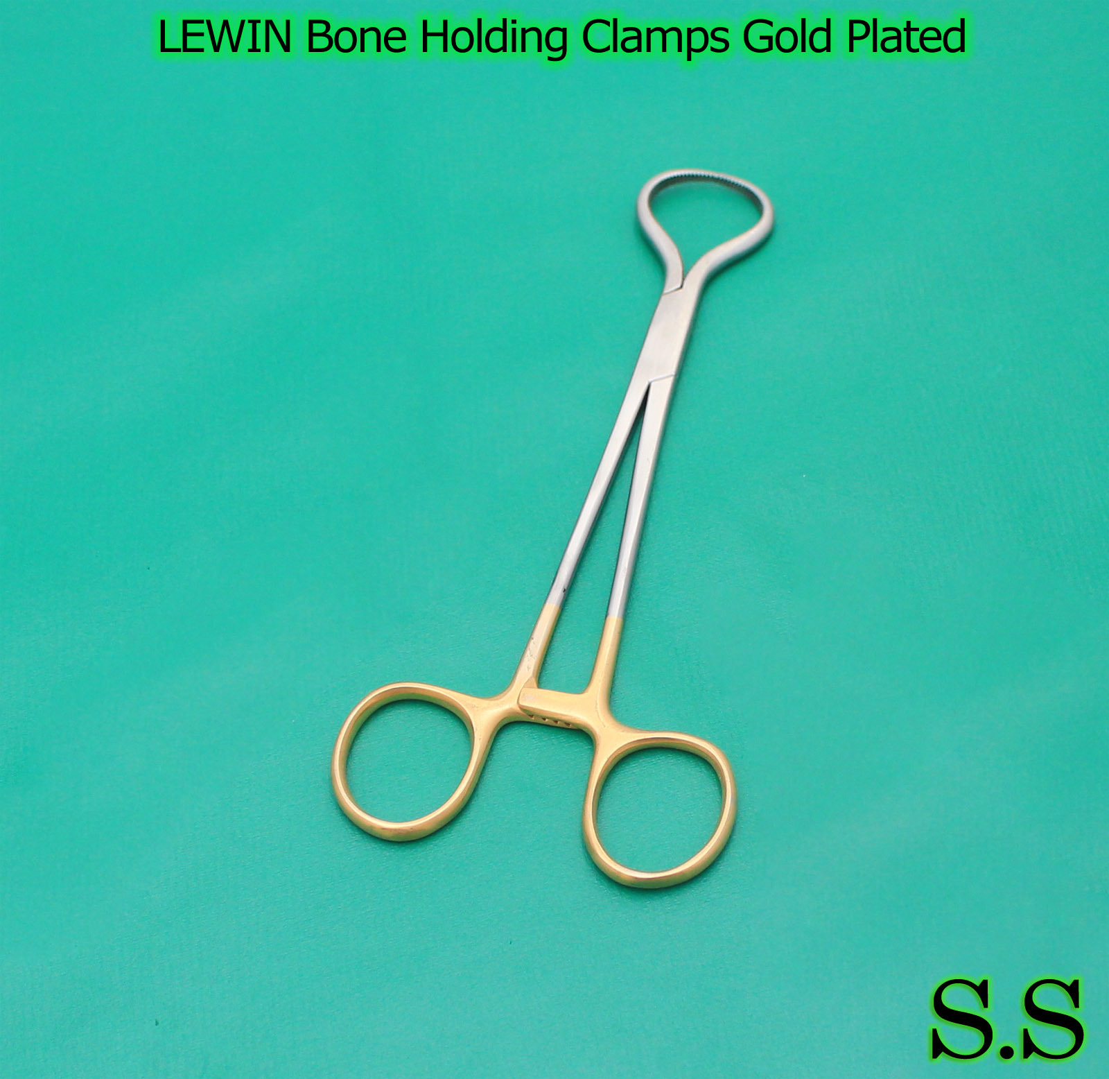 LEWIN Bone Holding Clamps Gold Plated Orthopedic Instruments