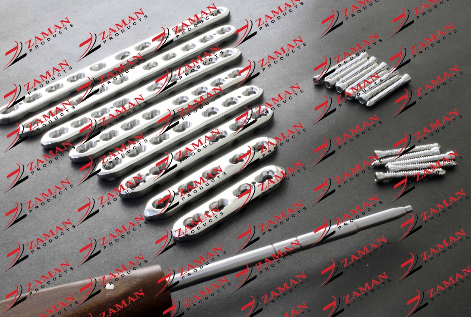 LCP Locking Plates 4 To 16 Holes & Screws 109 PCs Set By Zaman Products