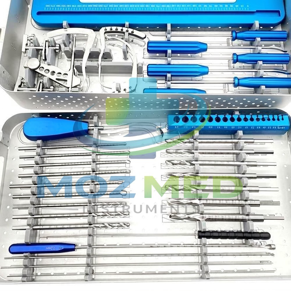 ACL PCL Knee Arthroscopy Surgical Surgery Instruments Set With Sterilization Box