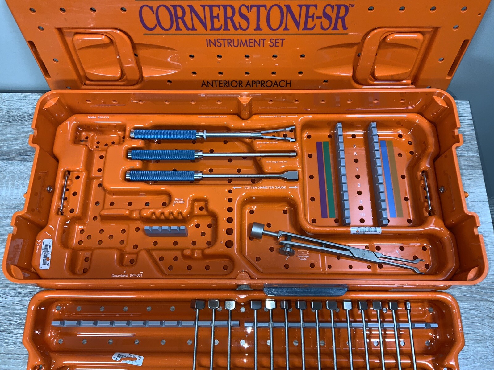 Medtronic Sofamor Danek Cornerstone-SR Lordotic 874-990 Anterior Approach Set