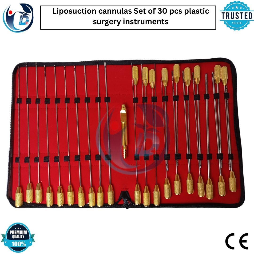 Liposuction cannulas Set of 30 pcs plastic surgery instruments