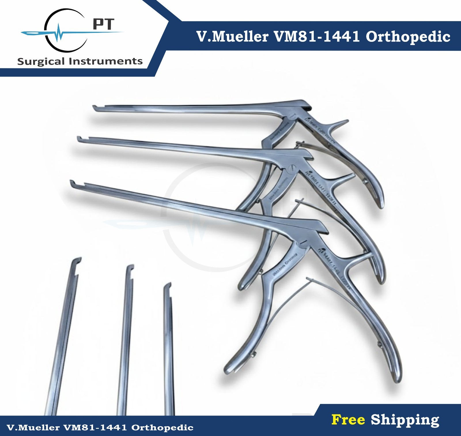 V.Mueller VM81-1441 Vascular Surgery Set of 52 Pcs Surgmm Up8 Shaft 40 Degre kit