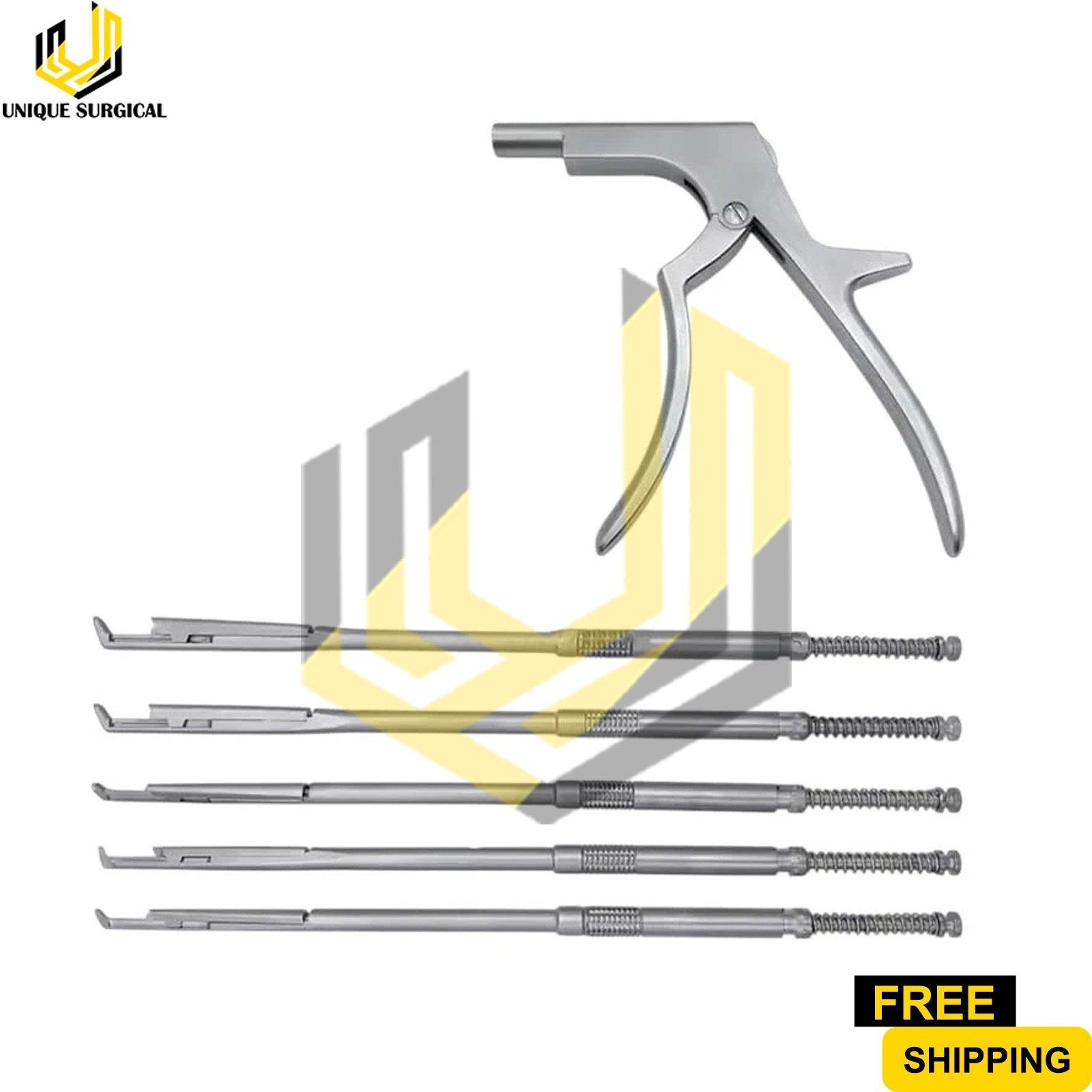 Interlaminar Kerrison Rotating Rongeur Set Spine Surgery Orthopedic Instruments
