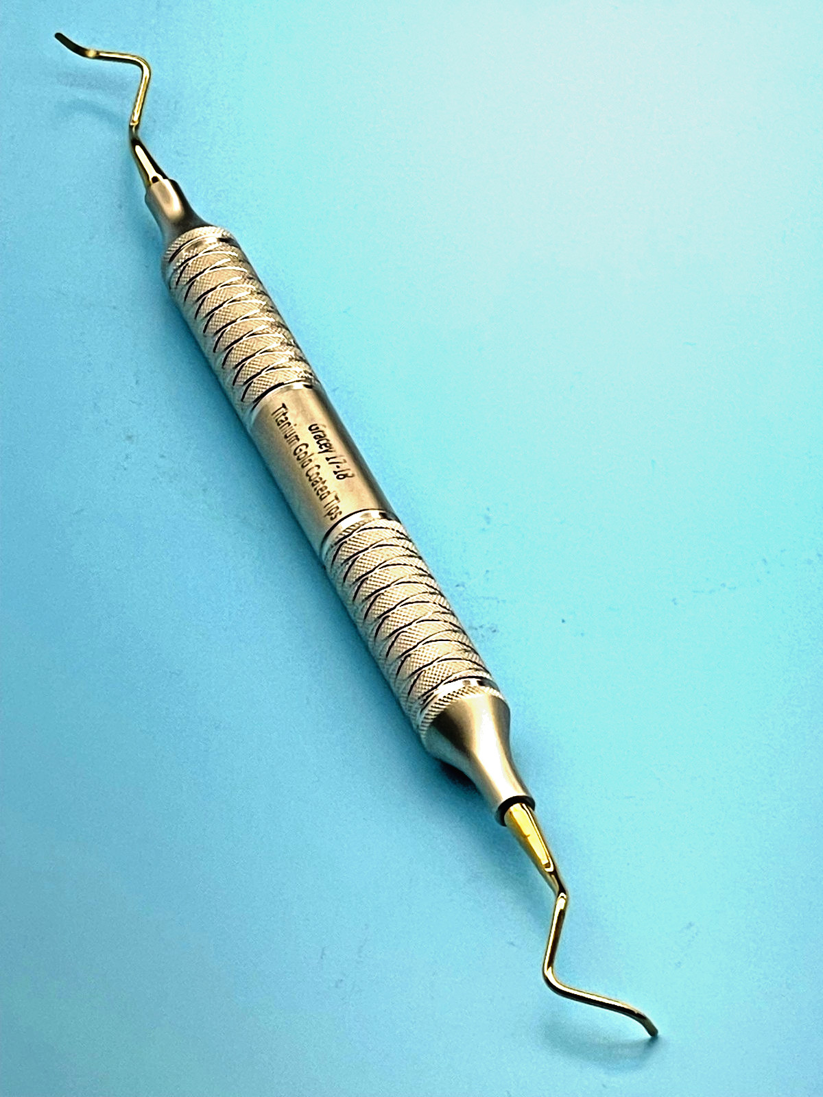 Gracey Dental Curettes GR 17-18, Titanium Gold Coated Tips