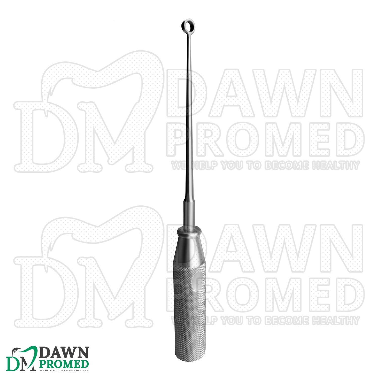 Cone Ring Curette 9″ Straight 6mm Size #2 Orthopedic Instruments German Grade