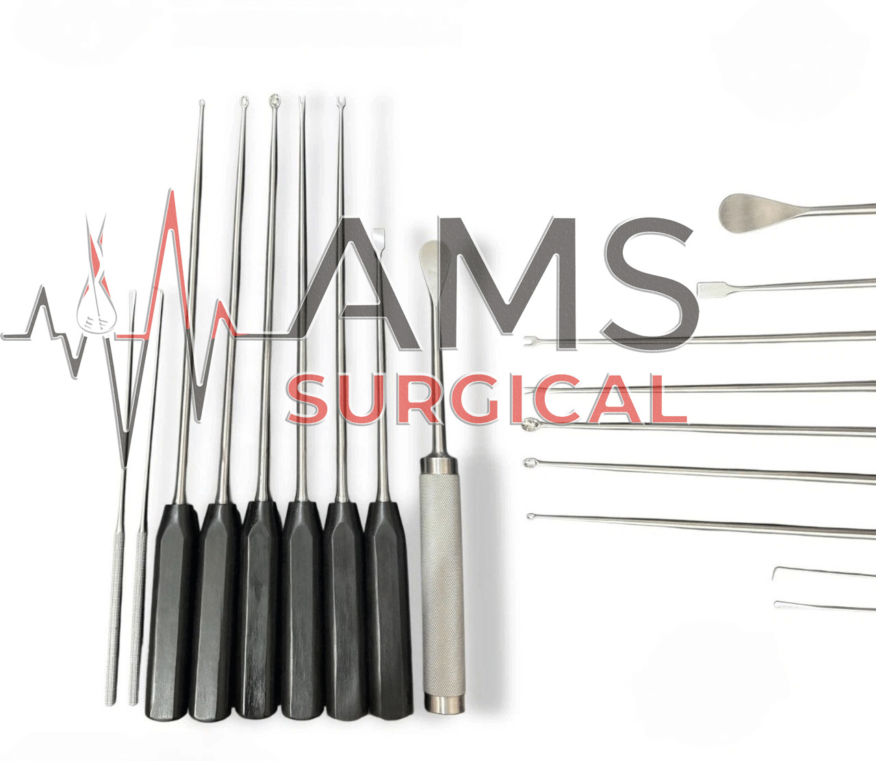 Unique Discectomy 9Pcs Set For Anterior Spine Surgery Instruments