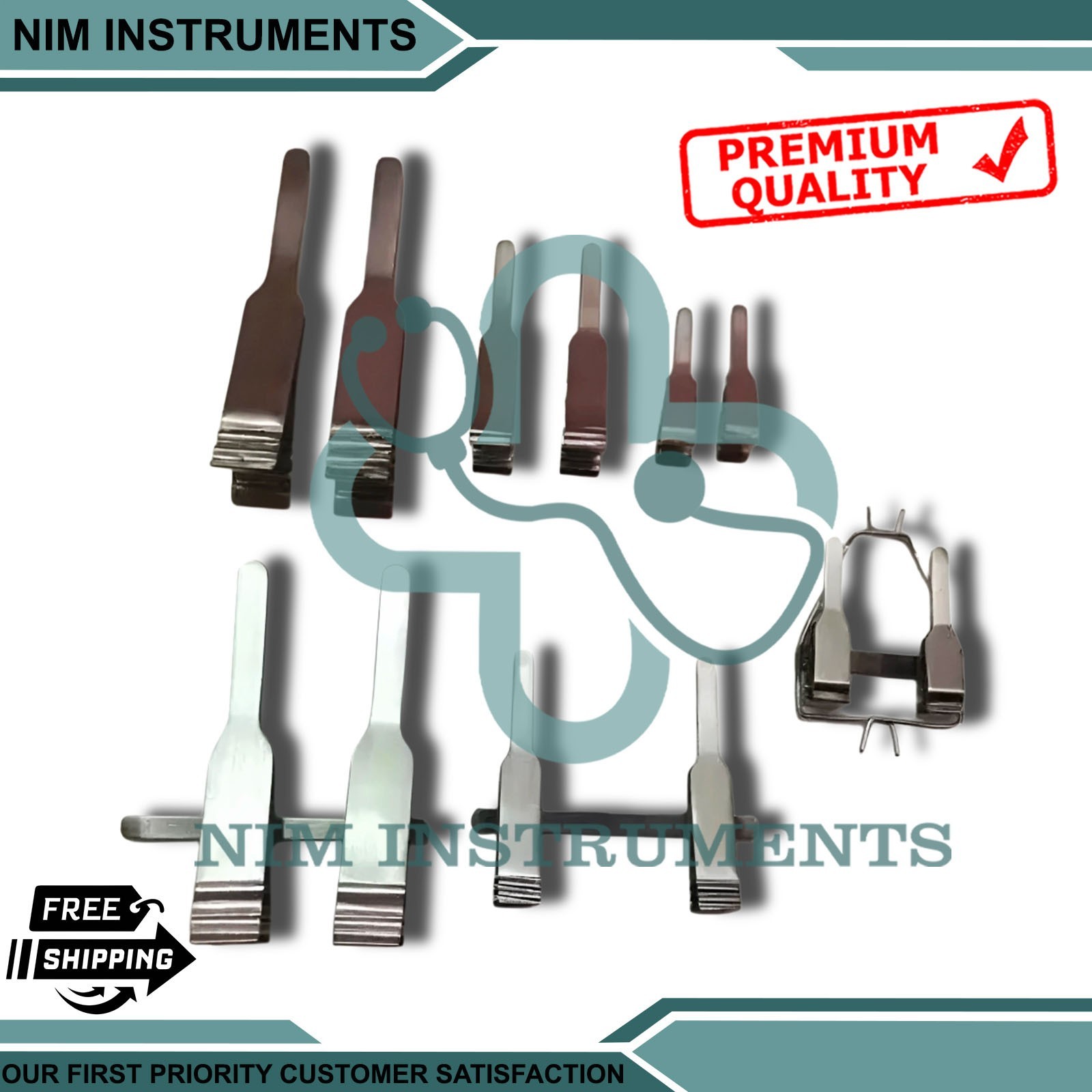 Acland Micro Surgery Vessel Clamps Set For Plastic Surgery & Neurosurgery
