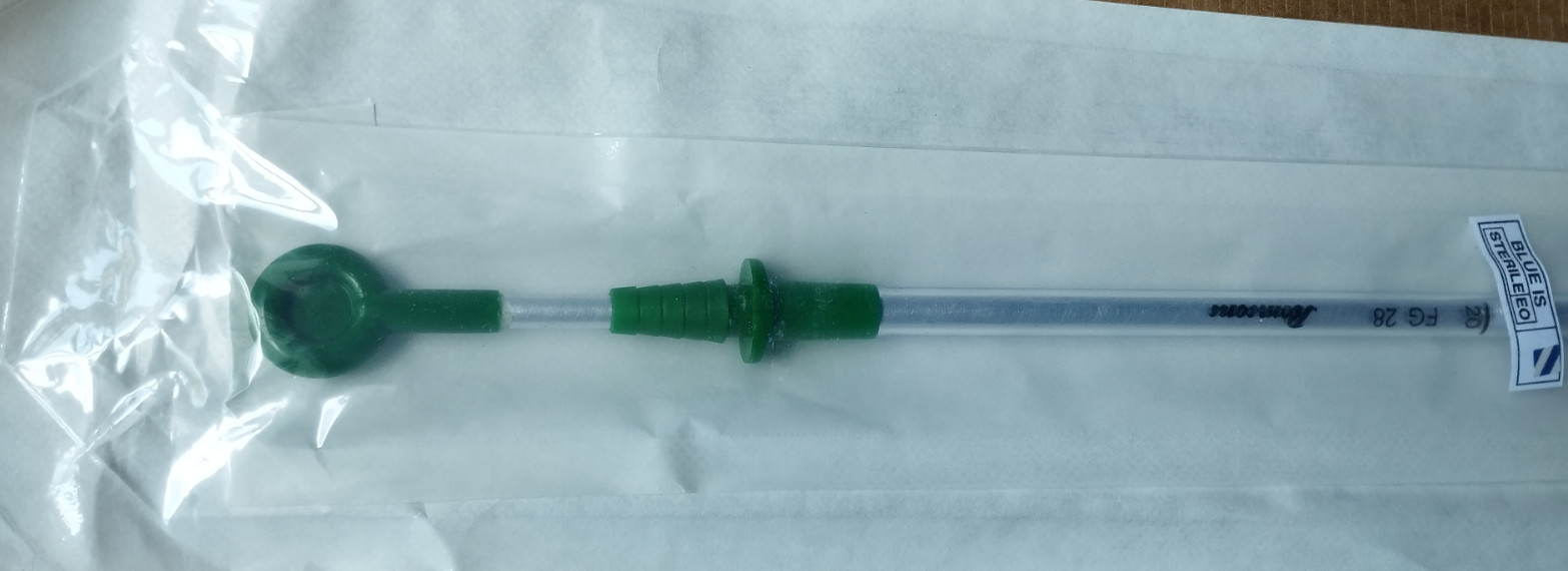 Thoracic trocar catheter for chest drainage , SET OF 5 PIECES free shipping
