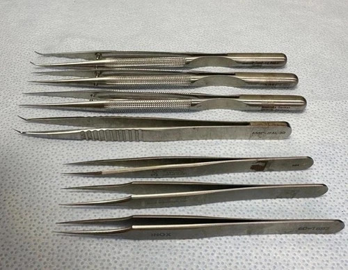 11 Piece Codman ASSI Micro Surgical Instrument Set with Sterilization Case Box