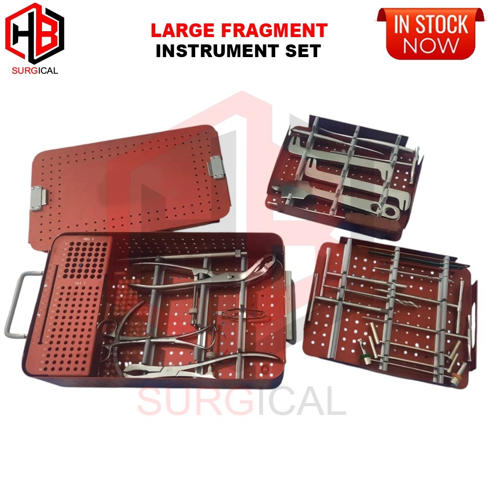 Large Fragment Instrument Set in Excellent Quality with Finest Quality Box