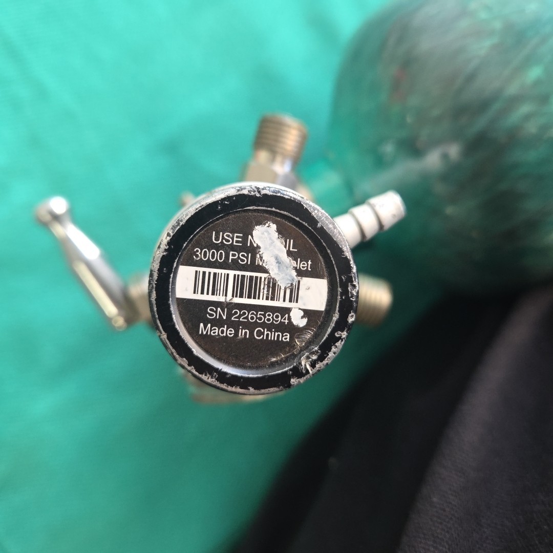 Luxfer Jumbo D With Toggle – 613 Liters At 3000 Psi – M22A, VALVE INCLUDED