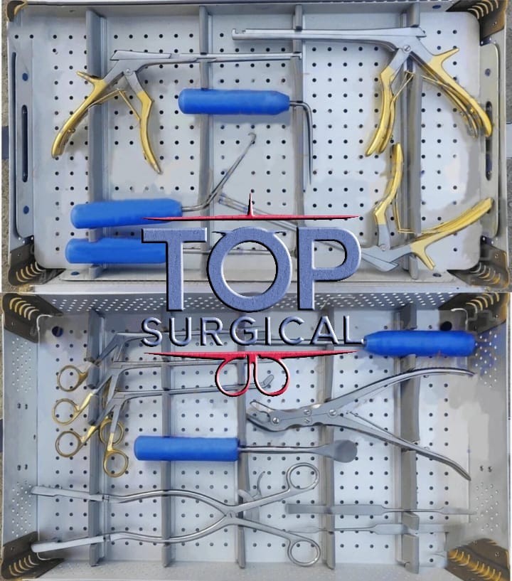 Spine & Nerve Root Laminectomy Instruments Set of 18 Pcs With Sterilization Box