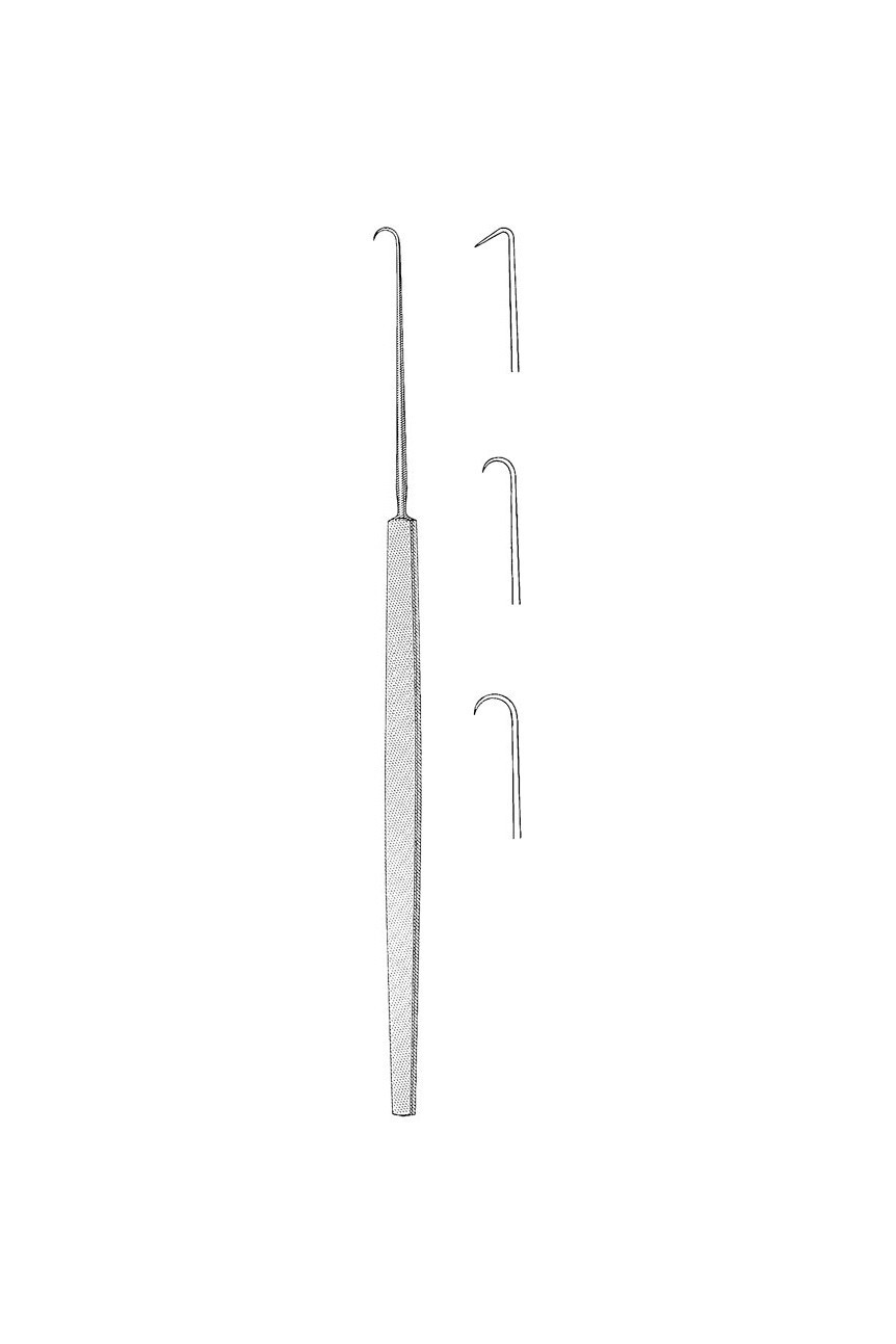 Set of 12 Cottle Skin Hooks, 5.5″, Angled, 10 mm Hook