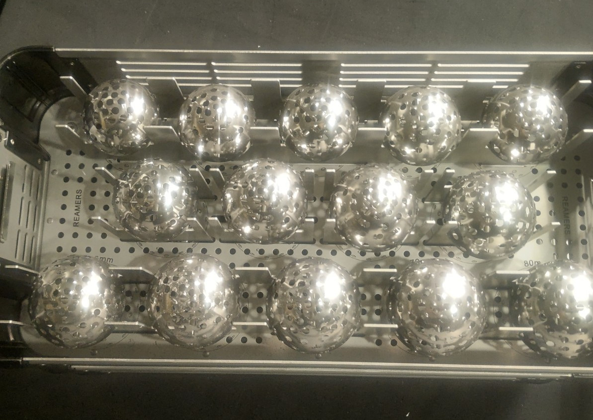 Stryker Trident II Core Acetabular Reamer Set 38-80mm 4-Tray 71-Pc Used *READ*