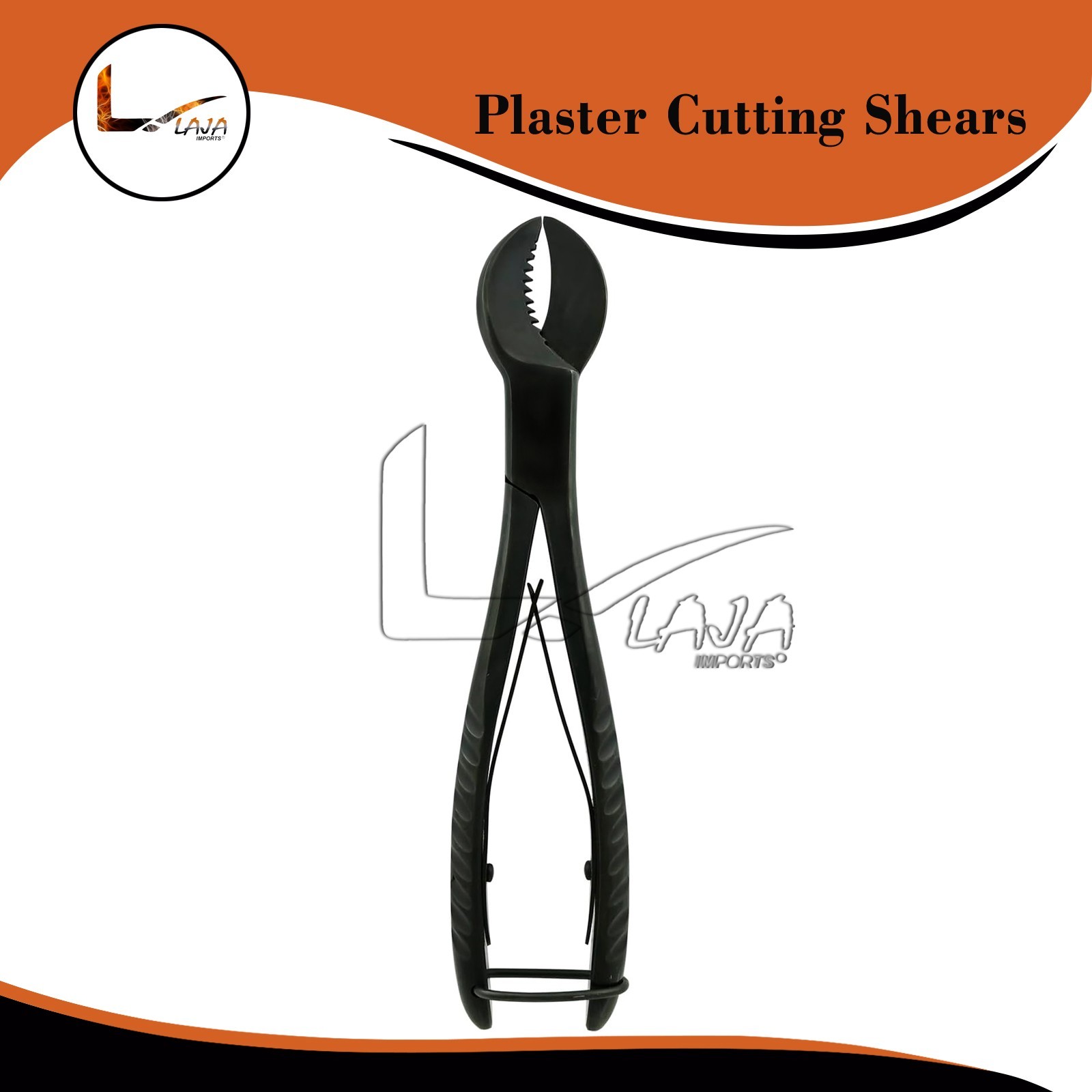 Plaster Cutting Scissor Heavy Spring Action Gypsum Shears 20cm Black DS-2383