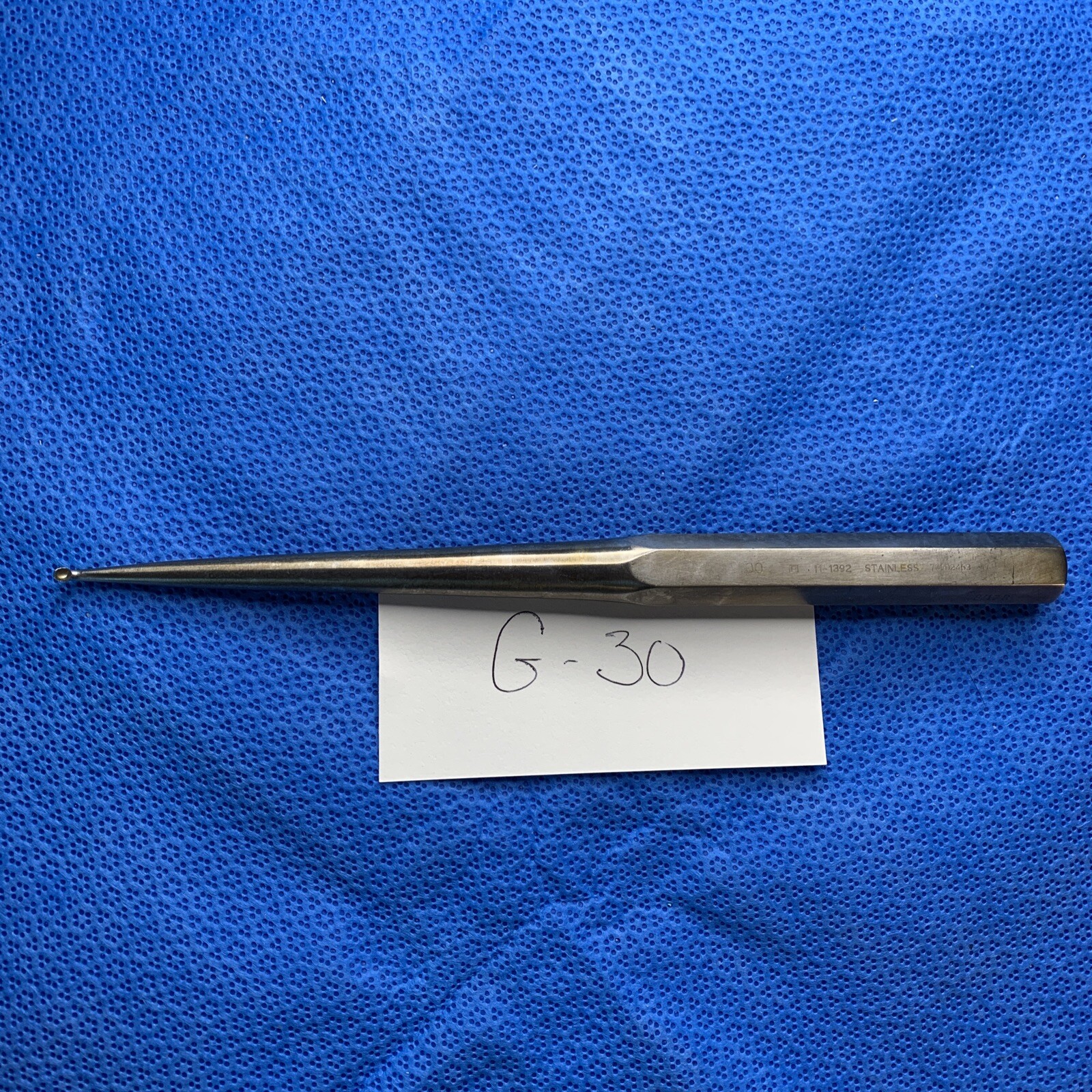 Richards Smith & Nephew Surgical Orthopedic Size 00 Angled Curette 11-1392 9”