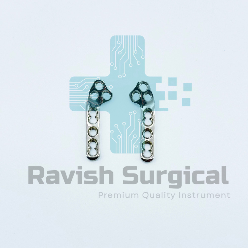 1.5mm TPLO Plates Set Pair Stainless Steel 316L VOI Style Locking Ortho Implants