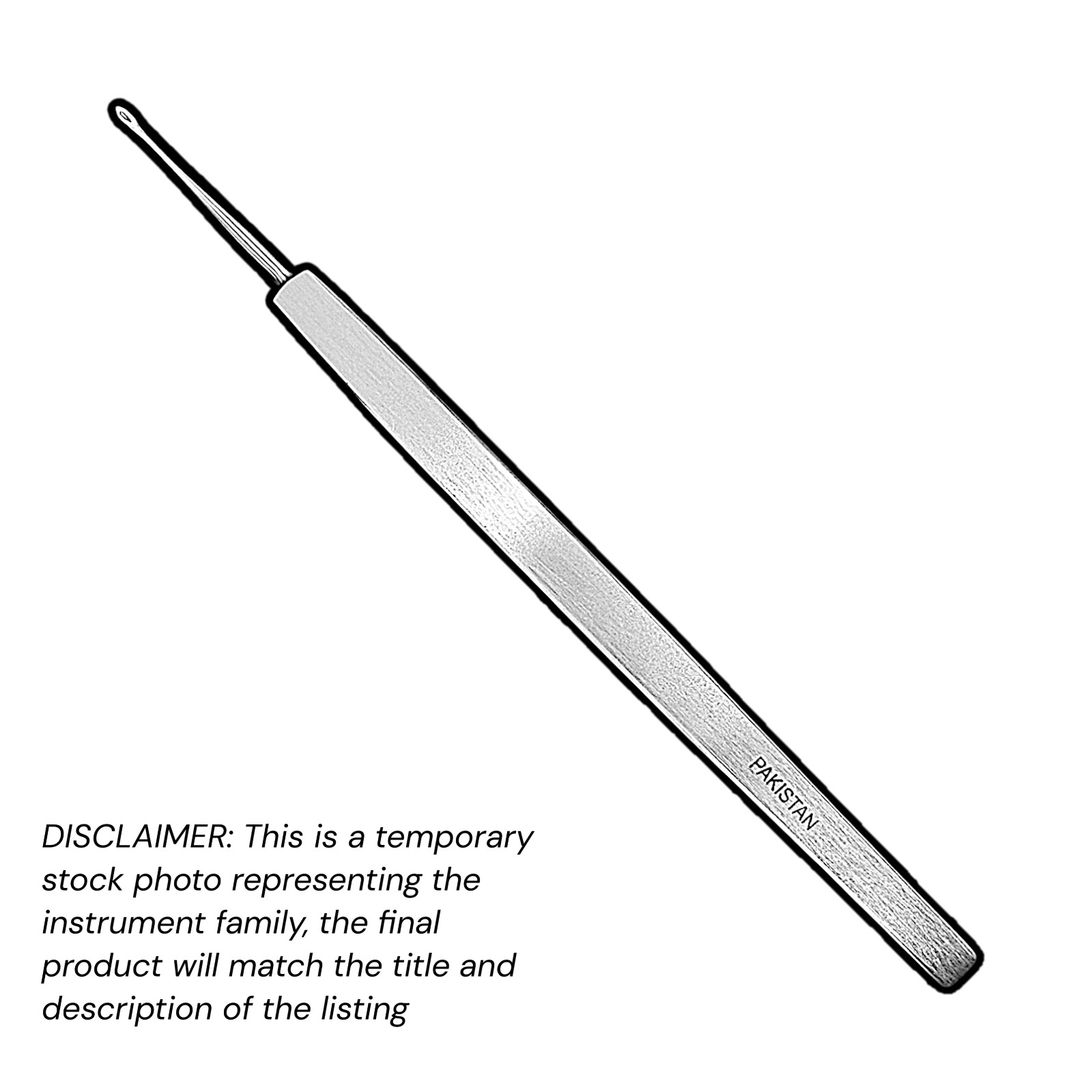 5 pcs Alvis Foreign Body Spud 4.75″ Oval Curette 1×3 mm Stainless Volaris Econom