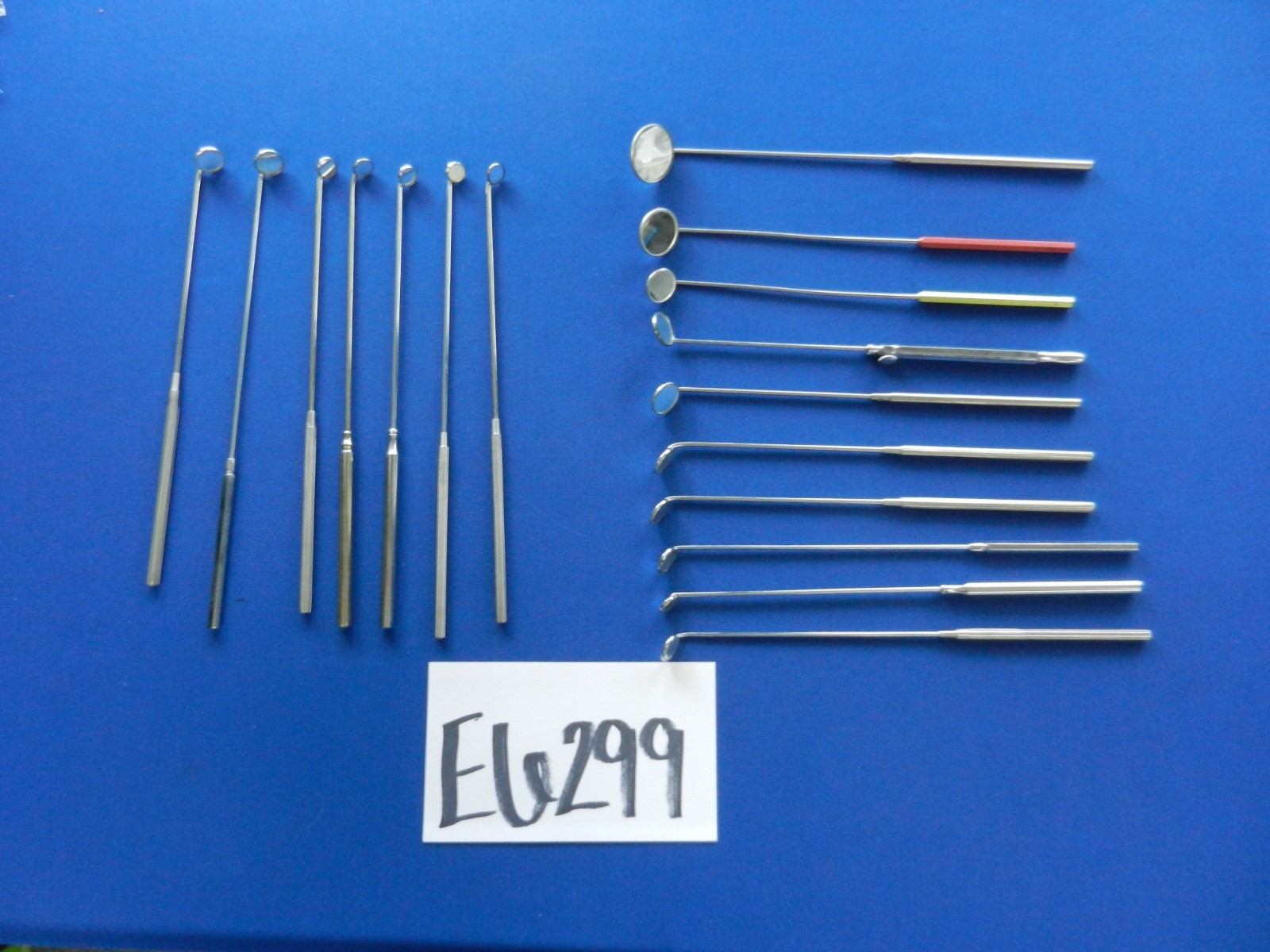 E6299 Storz Boilo ENT Laryngeal Mirrors Lot of 17