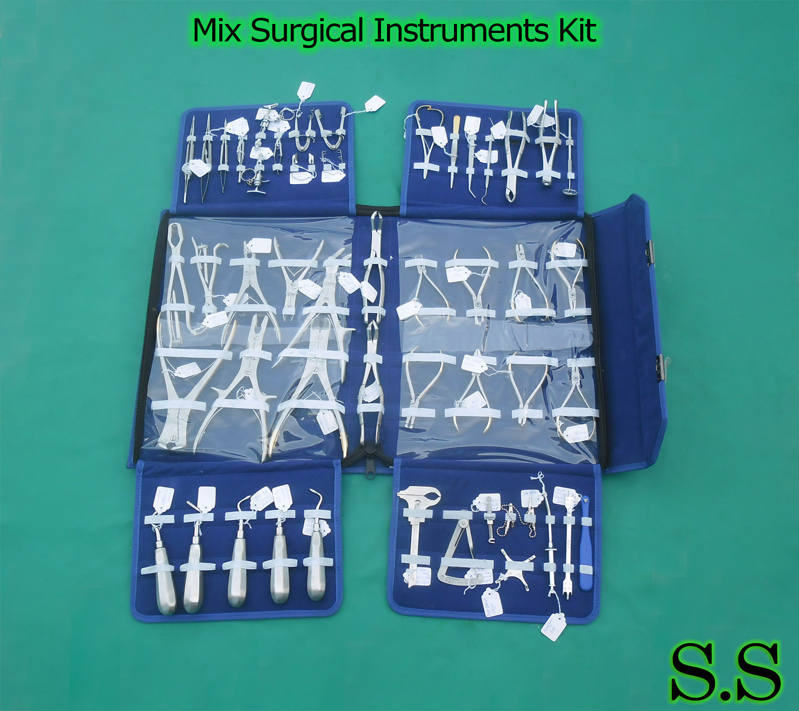 51 Pieces Orthopedic,Dental,Eye Instruments Mix Kit-S.S-568