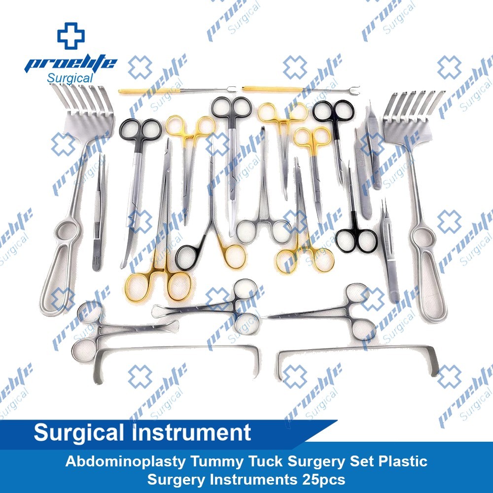 Abdominoplasty Tummy Tuck Surgery Set Plastic Surgery Instruments 25pcs